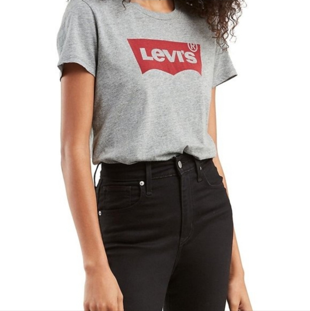 Levi's Heather Gray Tee with White Logo